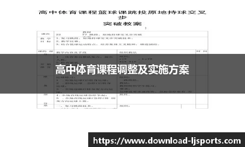 高中体育课程调整及实施方案